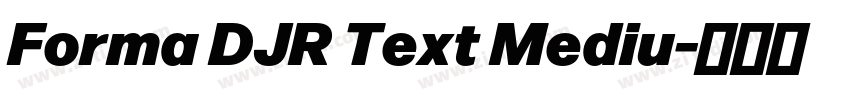 Forma DJR Text Mediu字体转换